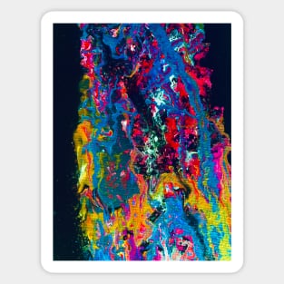 Colorful acrylic pouring Sticker